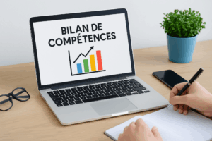 Bilan de compétence en ligne gratuit sans inscription sur ordinateur portable avec graphique